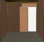 Cinnamon Left Door