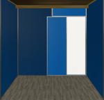 Blue Left Door
